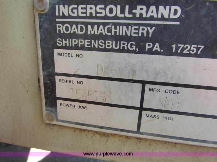 image for item K2568 Ingersoll Rand DD-130 double drum vibratory roller