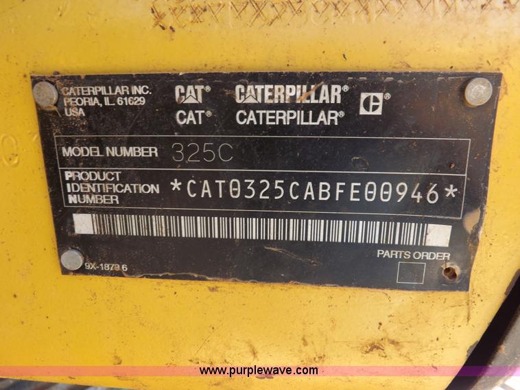 image for item K3881 2003 Caterpillar 325C L excavator