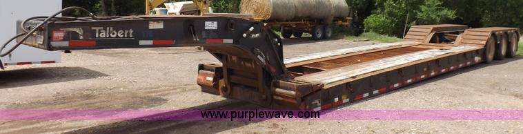 image for item K3935 2001 Talbert equipment trailer