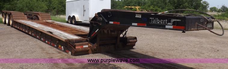 image for item K3935 2001 Talbert equipment trailer