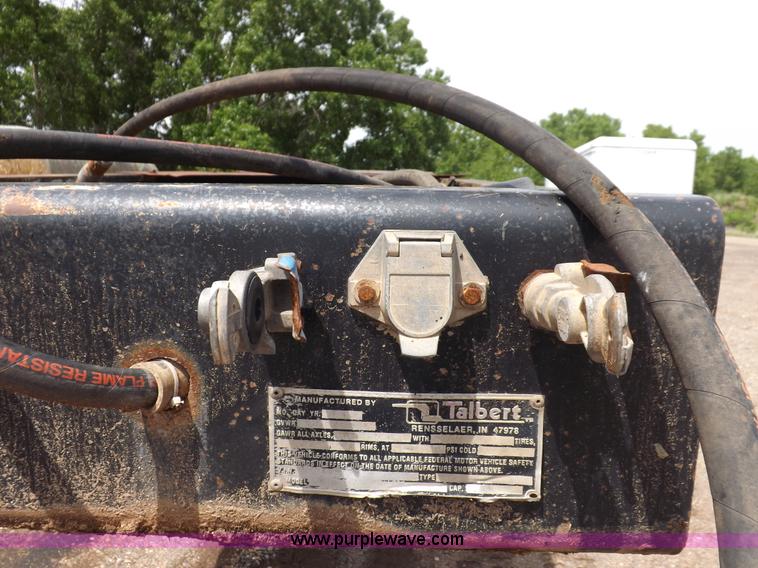 image for item K3935 2001 Talbert equipment trailer