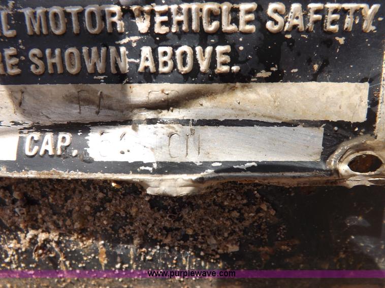 image for item K3935 2001 Talbert equipment trailer