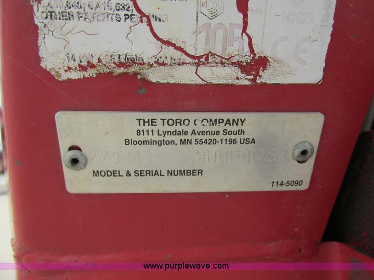 image for item K5019 Toro TRX19 walk-behind trencher