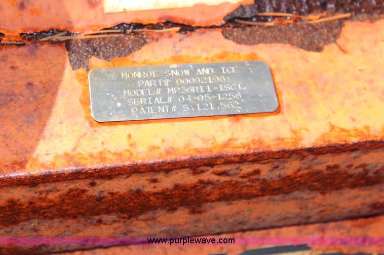 image for item K8757 Monroe 11' snow plow