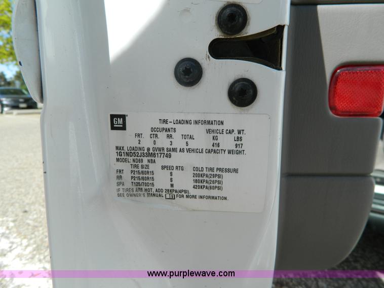 image for item AX9869 2003 Chevrolet Malibu