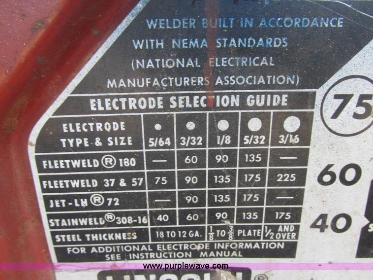 image for item BM9124 Lincoln arc welder