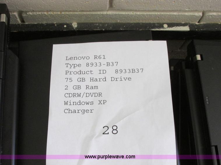image for item BM9129 (28) Lenovo R61 laptop computers