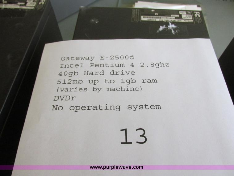 image for item BM9132 (13) Gateway E-200D computers