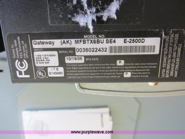 image for item BM9132 (13) Gateway E-200D computers