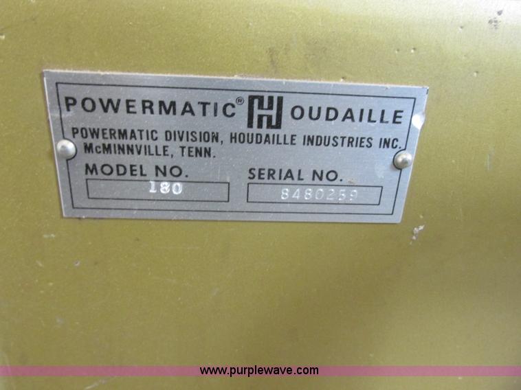 image for item BM9134 Powermatic 180 planer