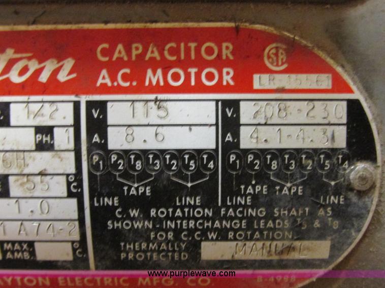 image for item BM9140 (2) Dayton electric motors