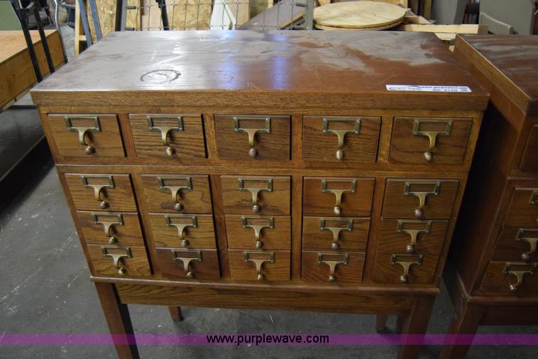 image for item BP9129 (2) note card filing cabinets