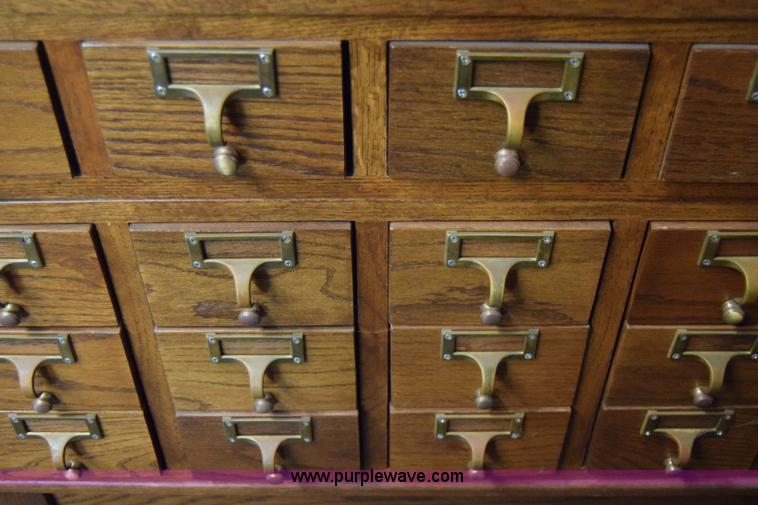 image for item BP9129 (2) note card filing cabinets