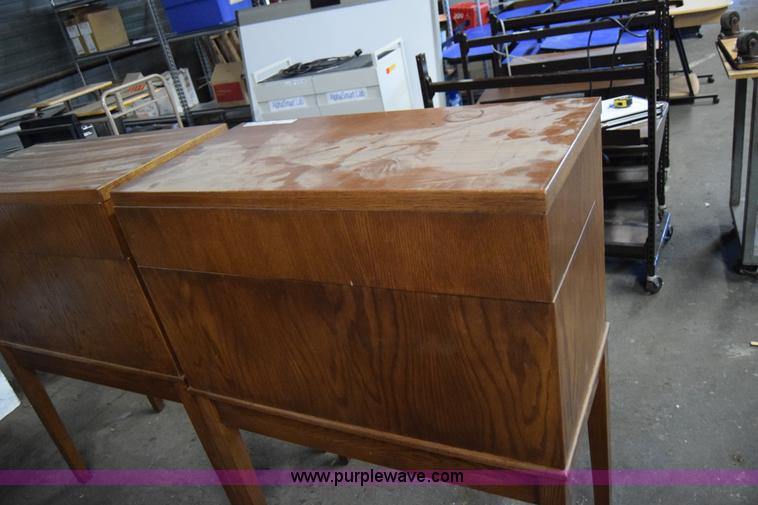 image for item BP9129 (2) note card filing cabinets