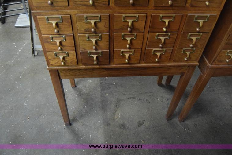 image for item BP9129 (2) note card filing cabinets