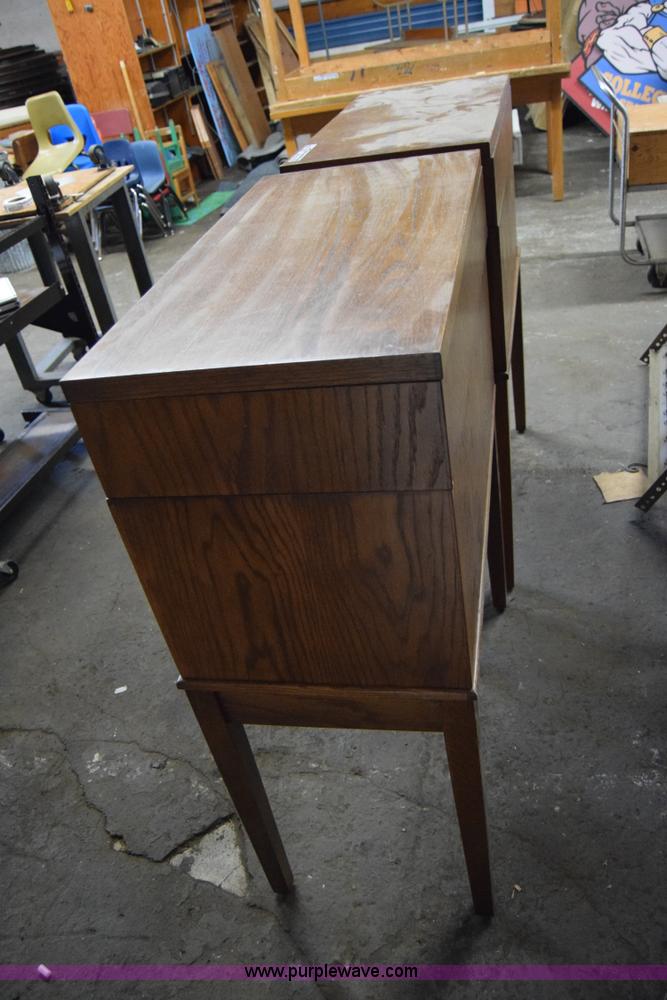 image for item BP9129 (2) note card filing cabinets