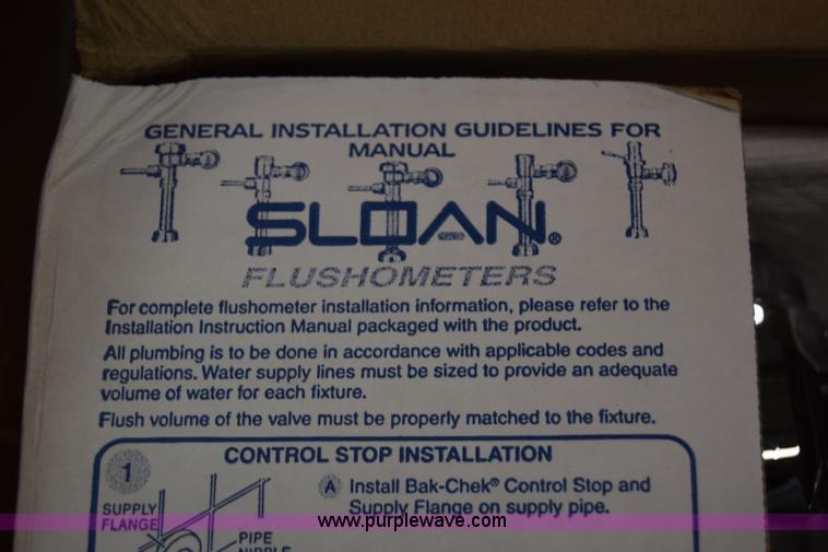 image for item BP9148 Assorted Sloan Flushometer hardware