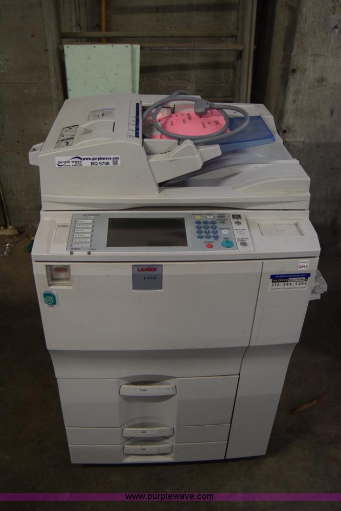 image for item BQ9706 (7) Lanier LD255 black and white copy machines