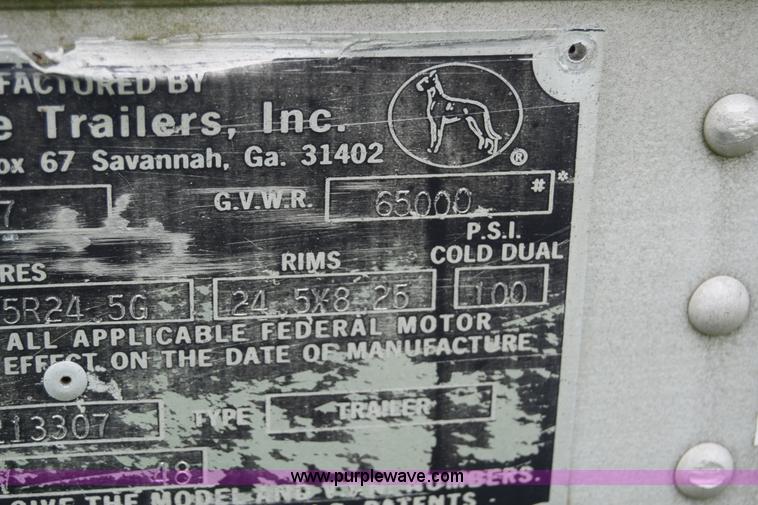 image for item E6478 1987 Great Dane 7311TJW48 dry van trailer