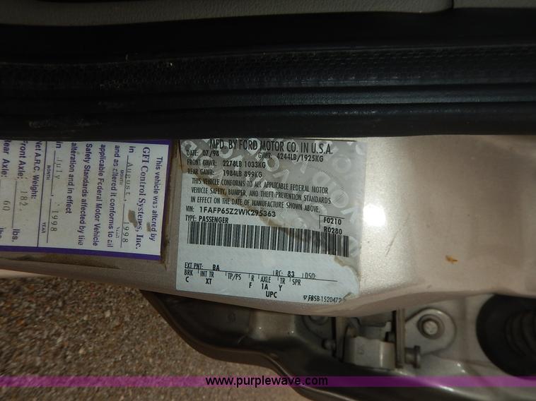image for item J3949 1998 Ford Contour LX