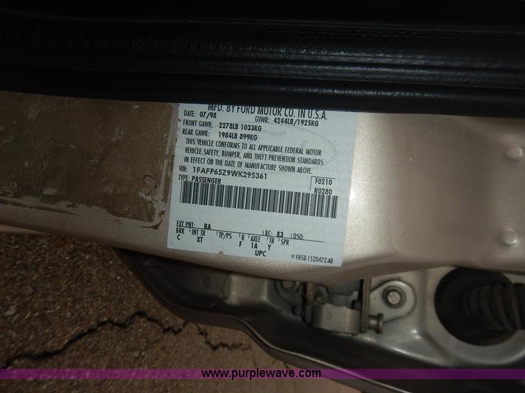 image for item J3950 1998 Ford Contour LX