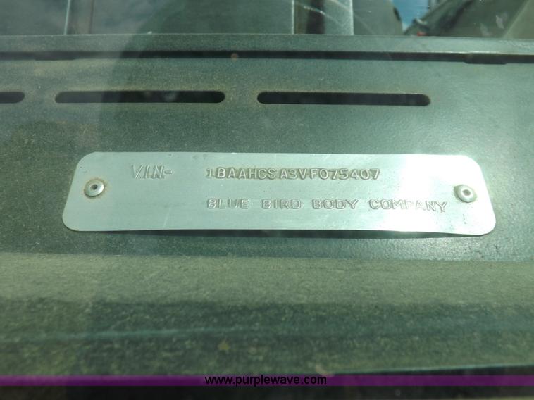 image for item K3851 1997 Blue Bird TC2000 bus