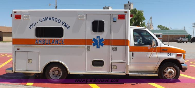 image for item K3853 1992 Ford E350 ambulance