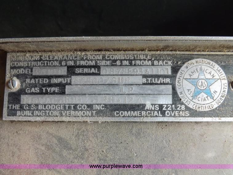 image for item K3873 Blodgett convection oven