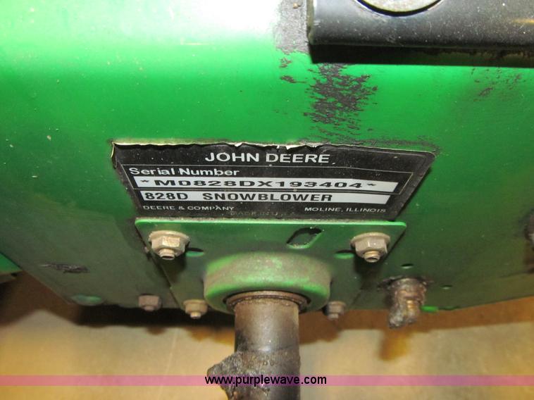 image for item K5574 John Deere 828D self-propelled walk-behind snow blower