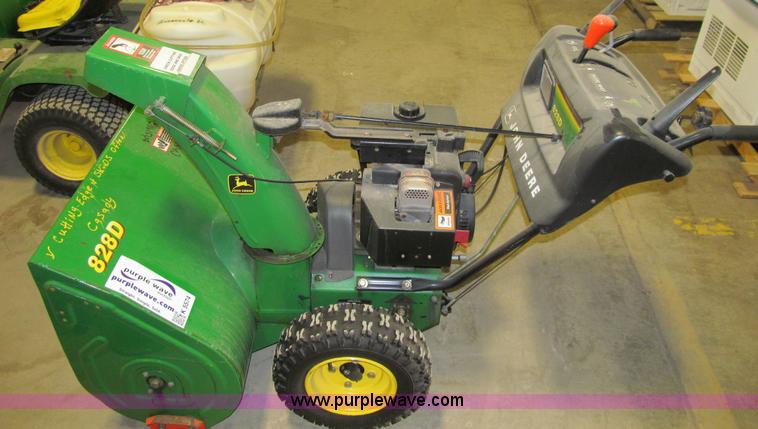 image for item K5574 John Deere 828D self-propelled walk-behind snow blower