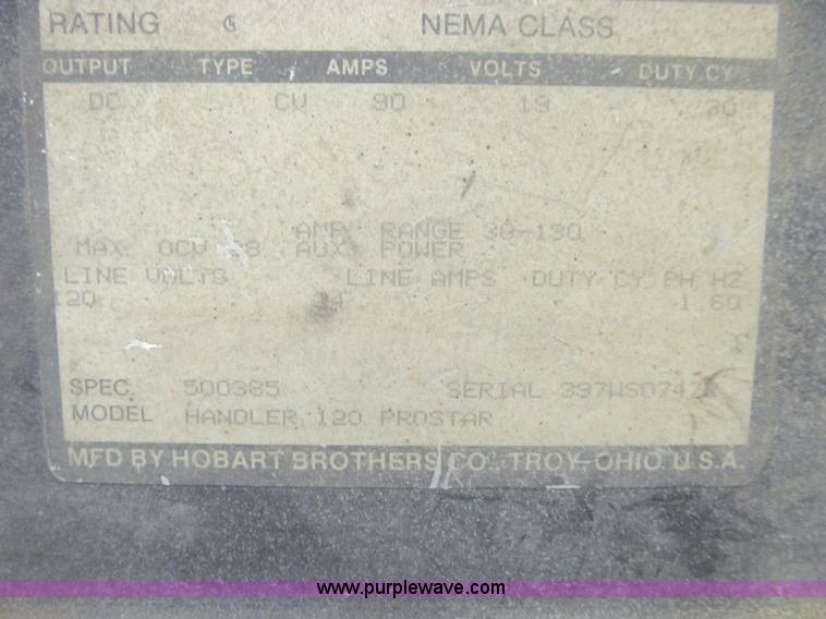 image for item K5595 Prostar Handler 120 wire welder