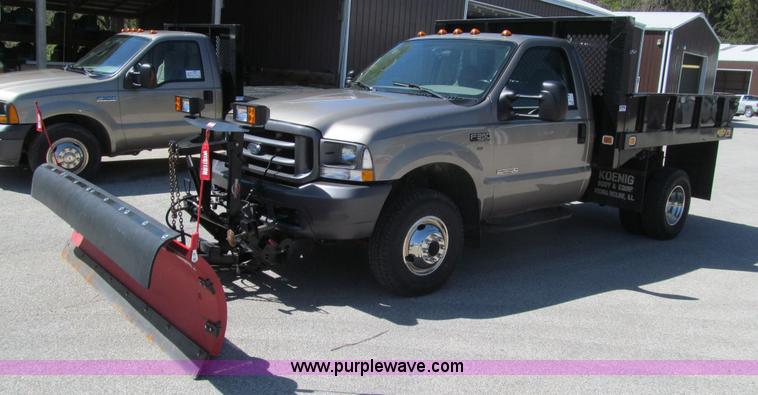image for item K5627 2003 Ford F350 Super Duty XL dump bed pickup truck