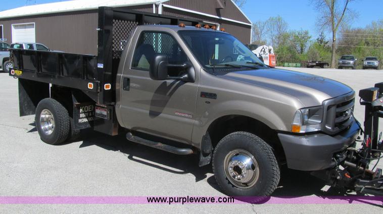 image for item K5627 2003 Ford F350 Super Duty XL dump bed pickup truck
