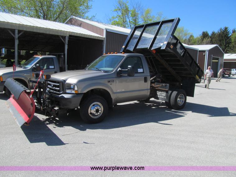 image for item K5627 2003 Ford F350 Super Duty XL dump bed pickup truck