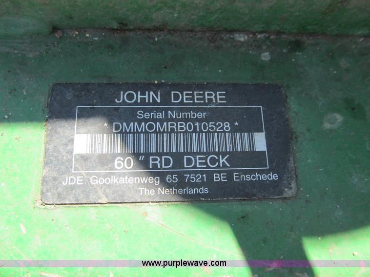 image for item K5630 2007 John Deere 977 Z-Trak ZTR lawn mower