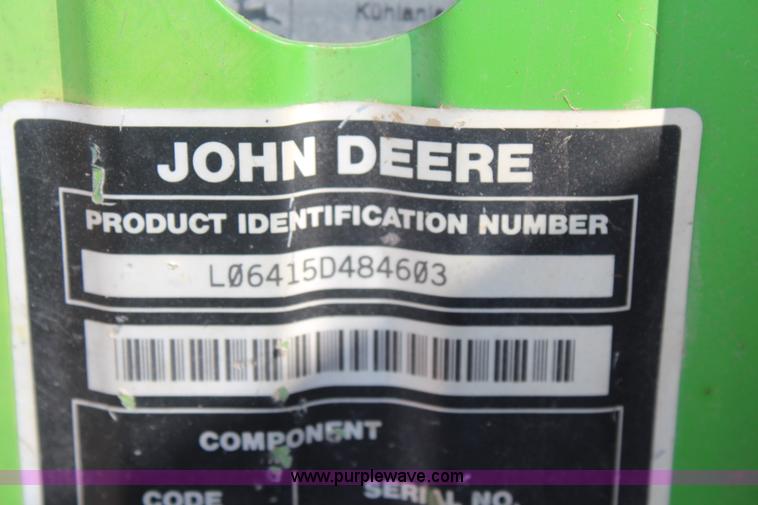 image for item K6949 2006 John Deere 6415 MFWD tractor