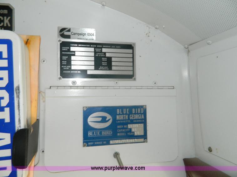 image for item K8070 2000 Blue Bird TC2000 school bus