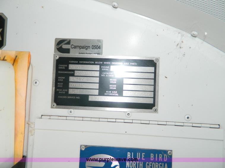 image for item K8070 2000 Blue Bird TC2000 school bus