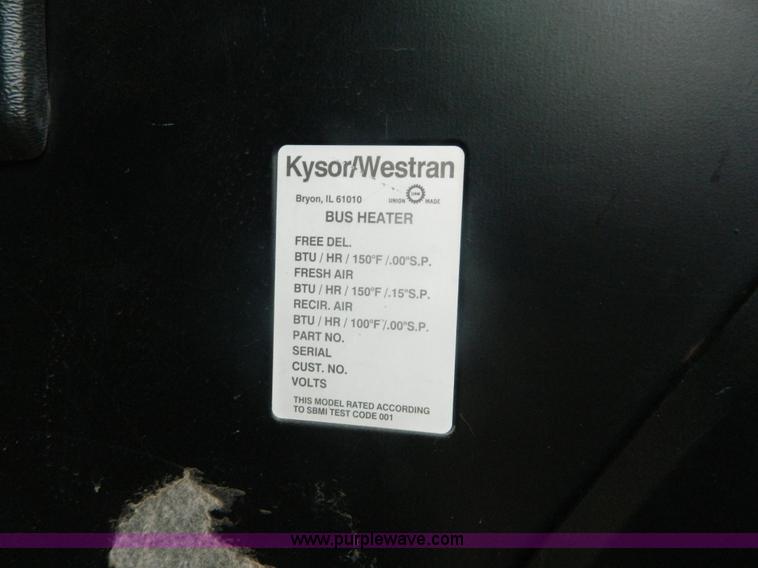 image for item K8070 2000 Blue Bird TC2000 school bus