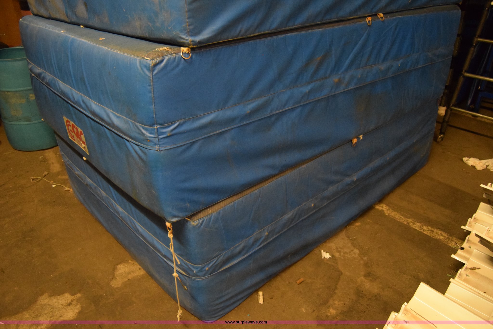 (3) pole vault mats in Halstead, KS Item BP9138 sold Purple Wave