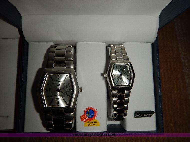 image for item BJ9630 (2) designer his and her watch sets