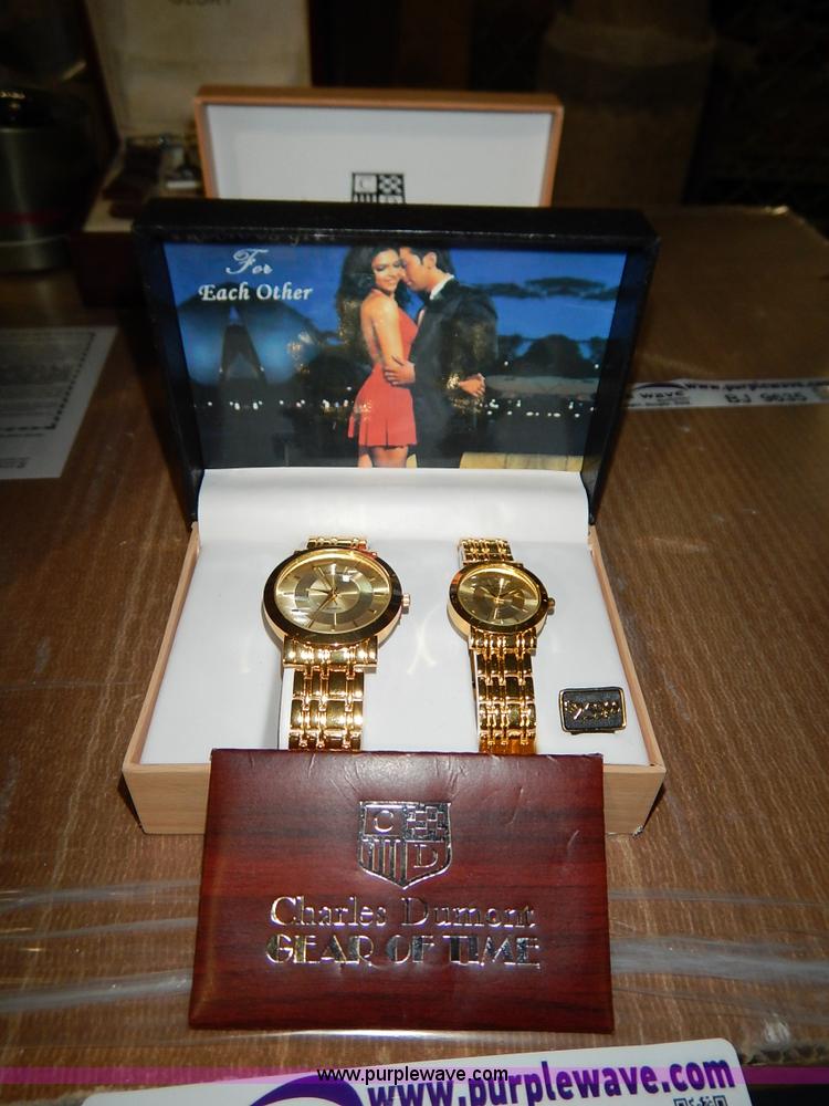 image for item BJ9634 (2) designer his and her watch sets