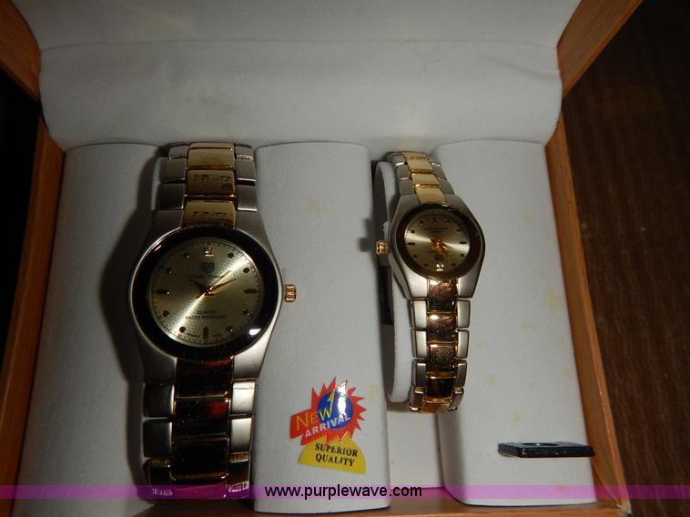 image for item BJ9634 (2) designer his and her watch sets