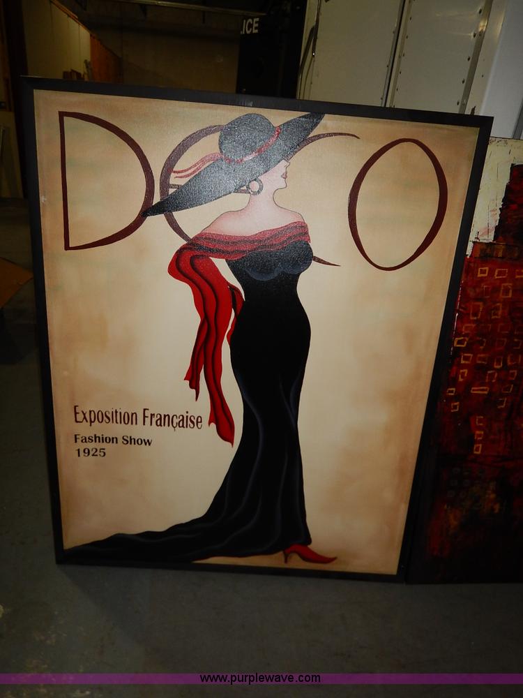 image for item BJ9643 (5) assorted canvas paintings