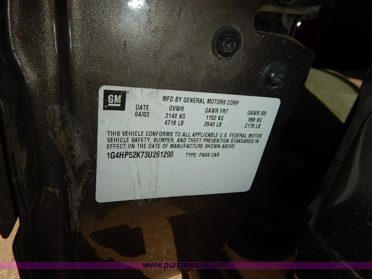 image for item J3928 2003 Buick LeSabre Custom