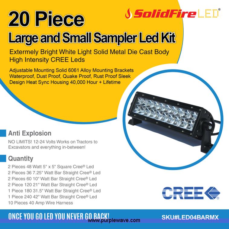 Solid Fire LED™ 20 piece mixed LED light bar sampler kit in Minneapolis, MN Item D1469 sold