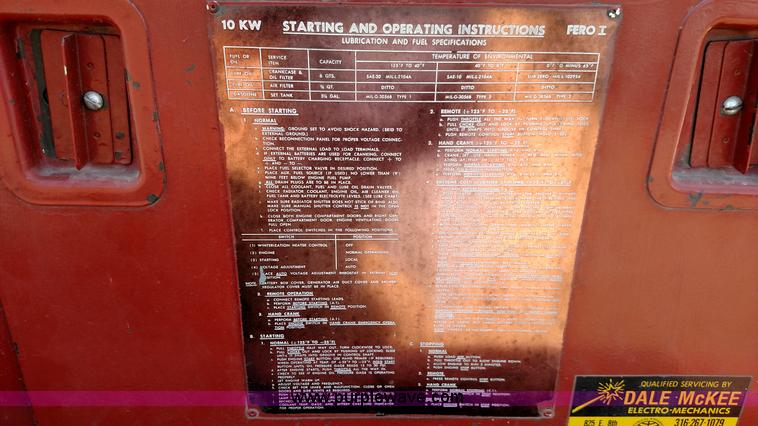 image for item F7769 1967 generator