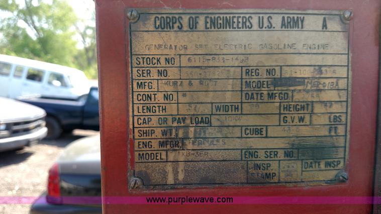 image for item F7769 1967 generator