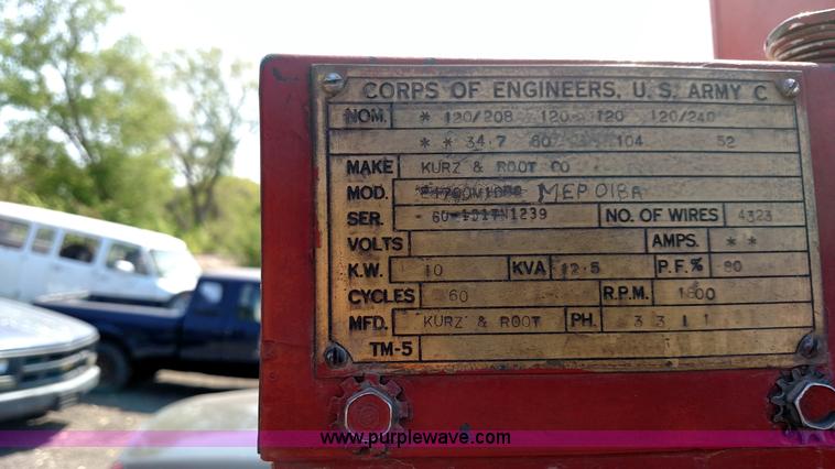 image for item F7769 1967 generator