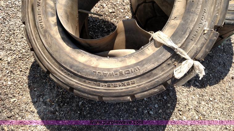 image for item F7770 (2) skid steer tires